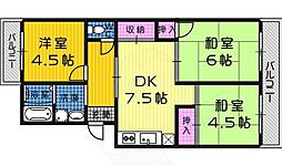 コーポ北花田 1階/105