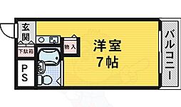 昭和ビル ワンルームの間取図画像