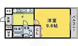 クリアグラン 1Kの間取図画像