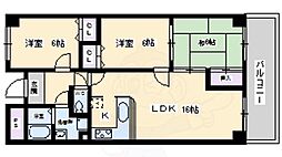 アソルティ 3LDKの間取図画像
