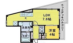 Riviere 1LDKの間取図画像