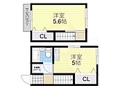 大阪市北区中津３丁目 2階建 築65年のイメージ