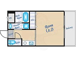 みなもマンション 1Kの間取図画像
