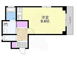 AMEDEE福島 ワンルームの間取図画像