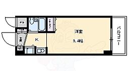 ファーストリバー ワンルームの間取図画像