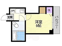 ミストラル本町ウェスト 1Kの間取図画像