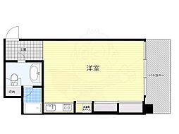 KDXレジデンス本町橋 ワンルームの間取図画像