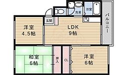 シャンボール八王寺 3LDKの間取図画像