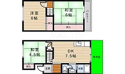 森本ハイツ 3DKの間取図画像