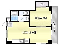 高木マンション 1LDKの間取図画像