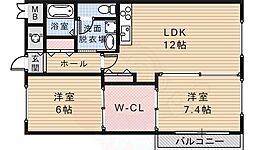 間取図画像 2LDK