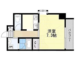 WIKEDA 1Kの間取図画像