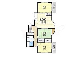 間取図画像 3LDK