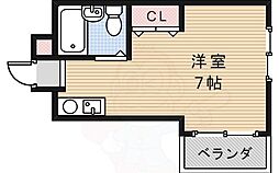 メゾン槻木 ワンルームの間取図画像