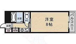 コウヨウ井口堂 1Kの間取図画像