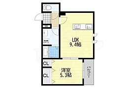 Le Cocon 1LDKの間取図画像