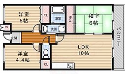 ライフイン水月 3LDKの間取図画像