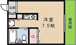 ハイツ天神 ワンルームの間取図画像