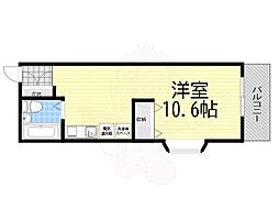 グローバル宇保 ワンルームの間取図画像