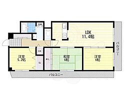 サンライズ 3LDKの間取図画像