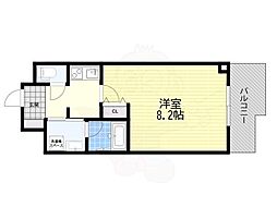 アルグラッド野田阪神 1Kの間取図画像