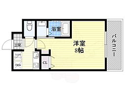 ゲートコート大阪福島 1Kの間取図画像