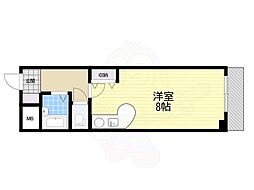 ダイアパレス塚本2番館 ワンルームの間取図画像