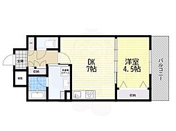 アルグラッド野田駅前 1DKの間取図画像