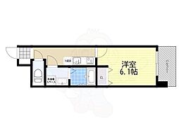 アルグラッド福島イースト 1Kの間取図画像