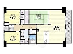 ファミールハイツ北大阪1号棟 1階/-