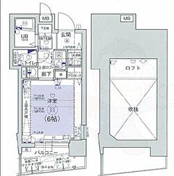 エステムコート新大阪3ステーションプラザ 1Kの間取図画像