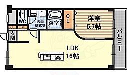 パークロッジ 1LDKの間取図画像