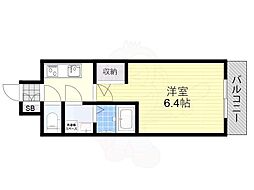 東三国Noah 1Kの間取図画像