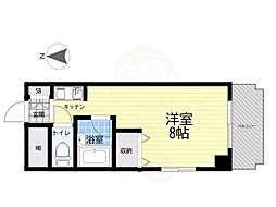 ロマネスク姫島 ワンルームの間取図画像