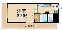 フローライト新大阪 1Kの間取図画像