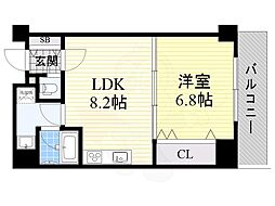 ミドヱスト・ツダ 1LDKの間取図画像
