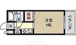 春日ハイツ 1Kの間取図画像