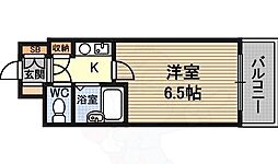 第5国本エレガンス新大阪 1Kの間取図画像