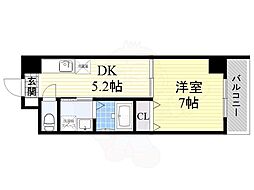 シビラ柴島 1DKの間取図画像