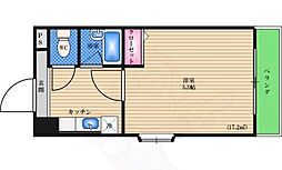クオーレ十三東 1Kの間取図画像