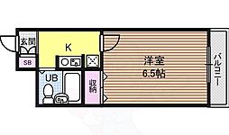 マンハッタンヒルズ 1Kの間取図画像