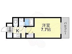 S-RESIDENCE三国WEST 1Kの間取図画像
