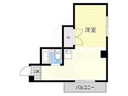 シェイーネ新高 ワンルームの間取図画像