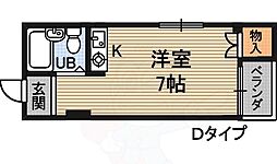 エナジーハイツ ワンルームの間取図画像