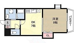 グランドソレーユ 1LDKの間取図画像