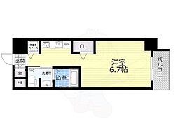 アドバンス新大阪6ビオラ 1Kの間取図画像
