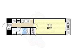 アーバンエース西中島パル 1Kの間取図画像