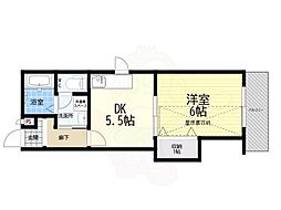レオンハイツ 1DKの間取図画像