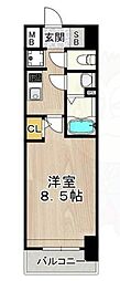 フェニックス新大阪 1Kの間取図画像
