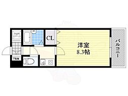 セブンハイツ 1Kの間取図画像